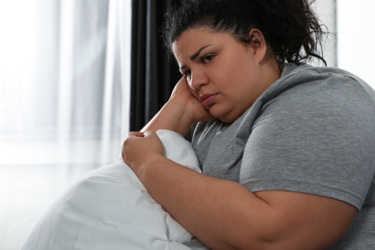 Woman Suffering from Depression at Home